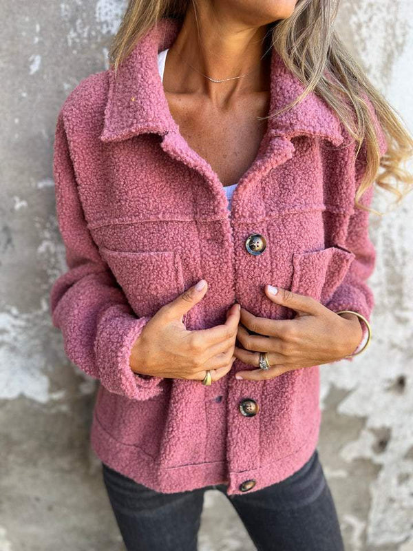 Alizée | Veste boutonnée douillette